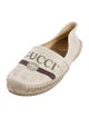 Gucci Web Accent Canvas Espadrilles