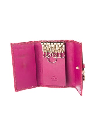 Gucci Micro Guccissima 6-ring key case