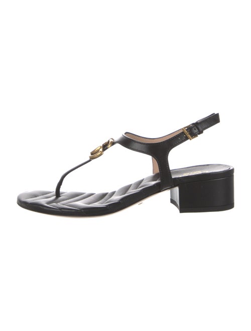 Gucci Leather T-Strap Sandals