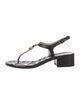 Gucci Leather T-Strap Sandals