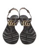 Gucci Leather T-Strap Sandals