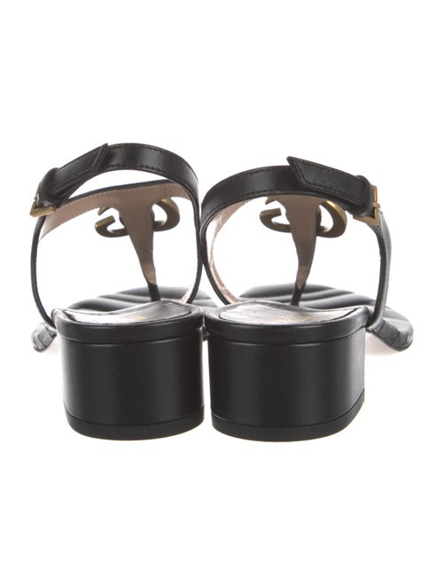 Gucci Leather T-Strap Sandals