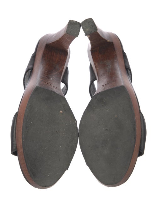 Gucci 1973 Pattern Leather Slides