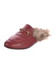 Gucci Horsebit Accent Leather Mules