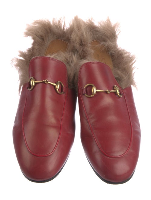 Gucci Horsebit Accent Leather Mules