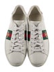 Gucci Web Accent Leather Sneakers