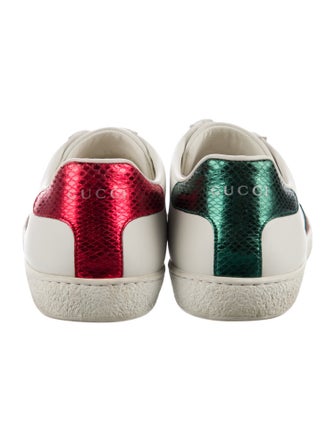 Gucci Web Accent Leather Sneakers