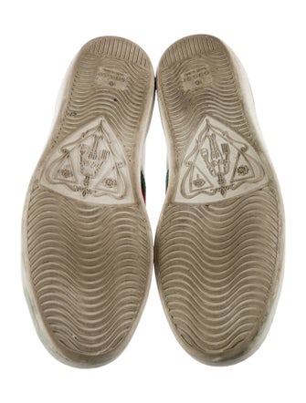 Gucci Web Accent Leather Sneakers