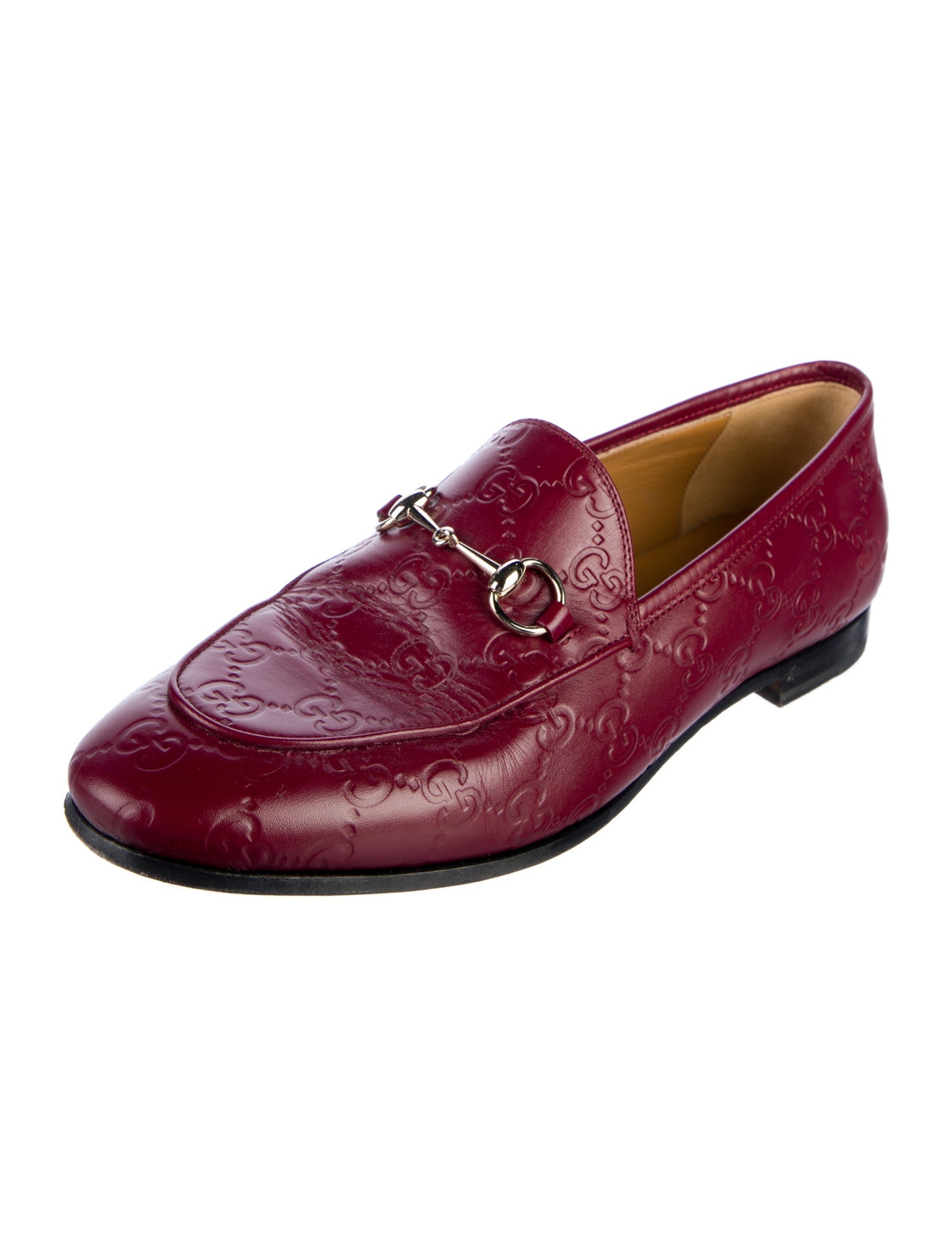 Gucci Horsebit Accent Leather Loafers