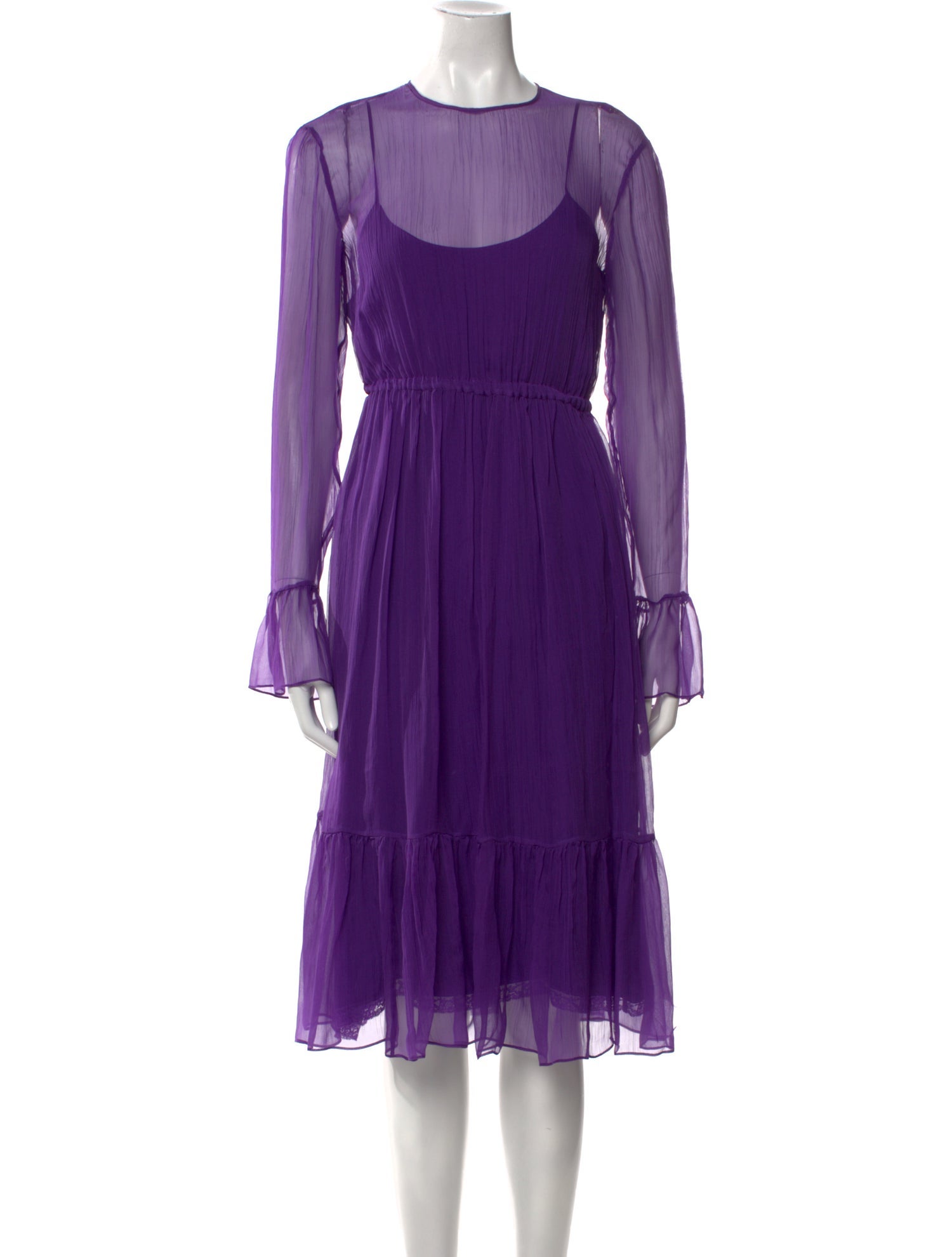 Gucci Silk Midi Length Dress