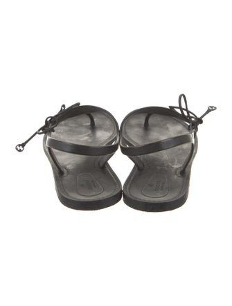 Gucci Rubber Slingback Sandals