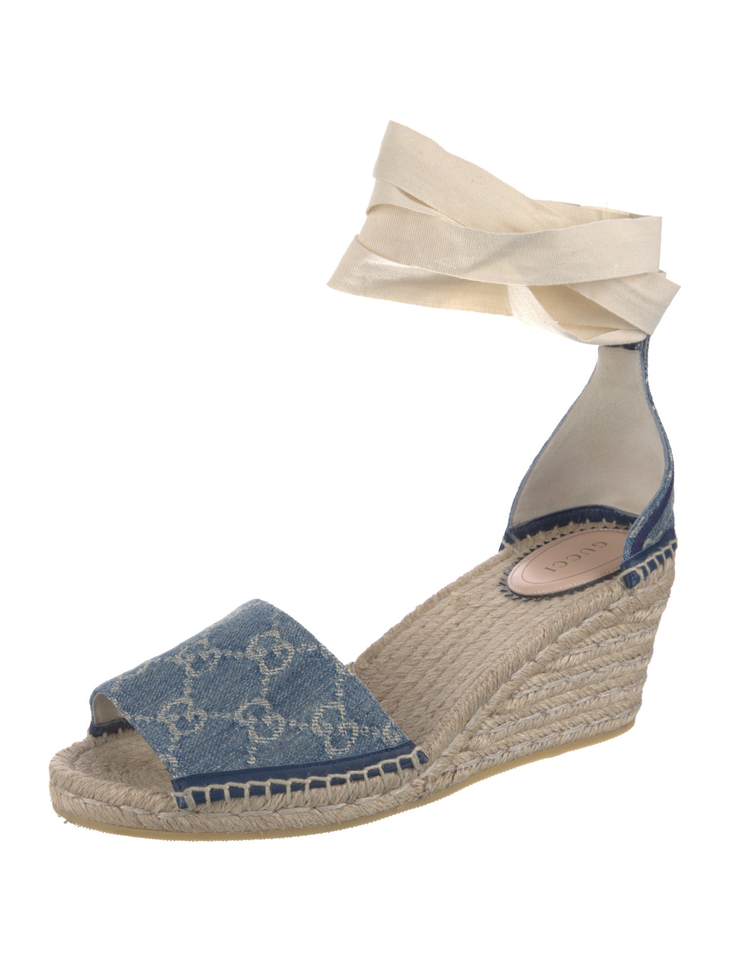 Gucci Denim Printed Espadrilles