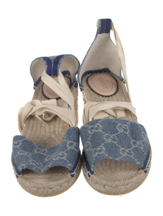Gucci Denim Printed Espadrilles
