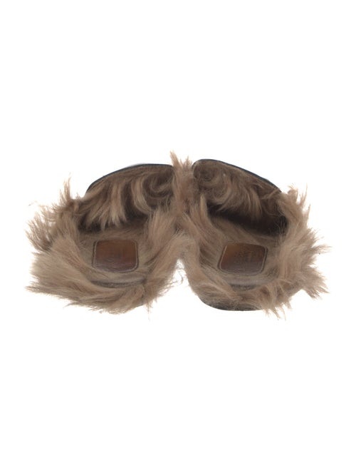 Gucci Horseferry Check Pattern Leather Mules