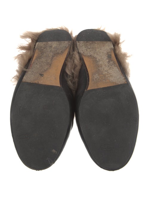 Gucci Horseferry Check Pattern Leather Mules