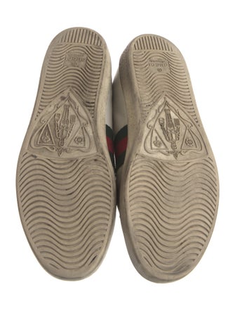 Gucci Web Accent Leather Sneakers