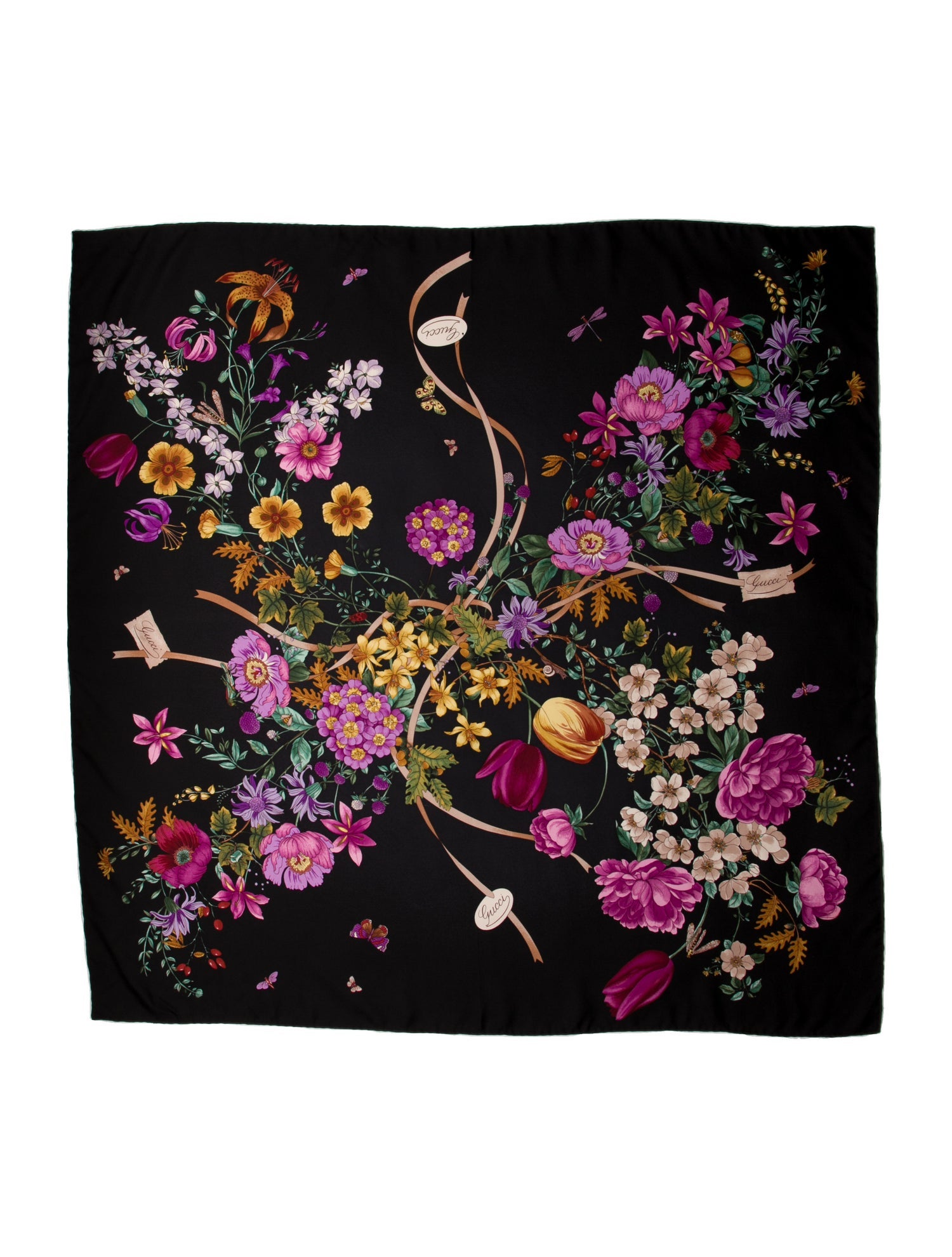 Ottolinger Printed Scarf w/ Tags - Black Scarves and Shawls