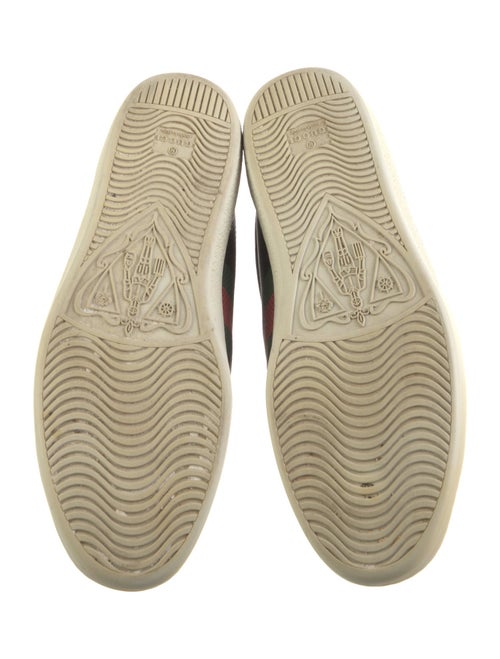 Gucci Web Accent Leather Sneakers