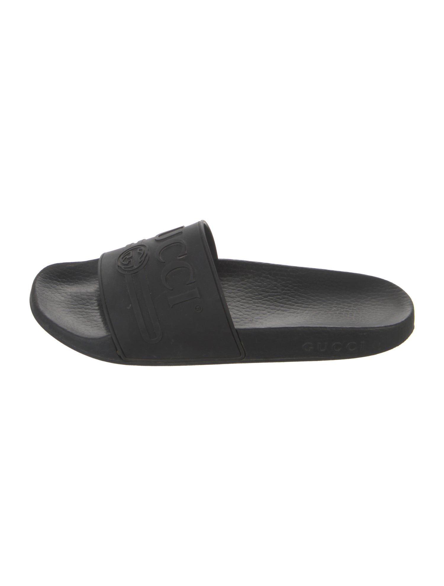 Gucci Interlocking G Logo Rubber Slides