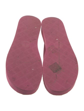 Gucci Double G Logo Rubber Flip Flops