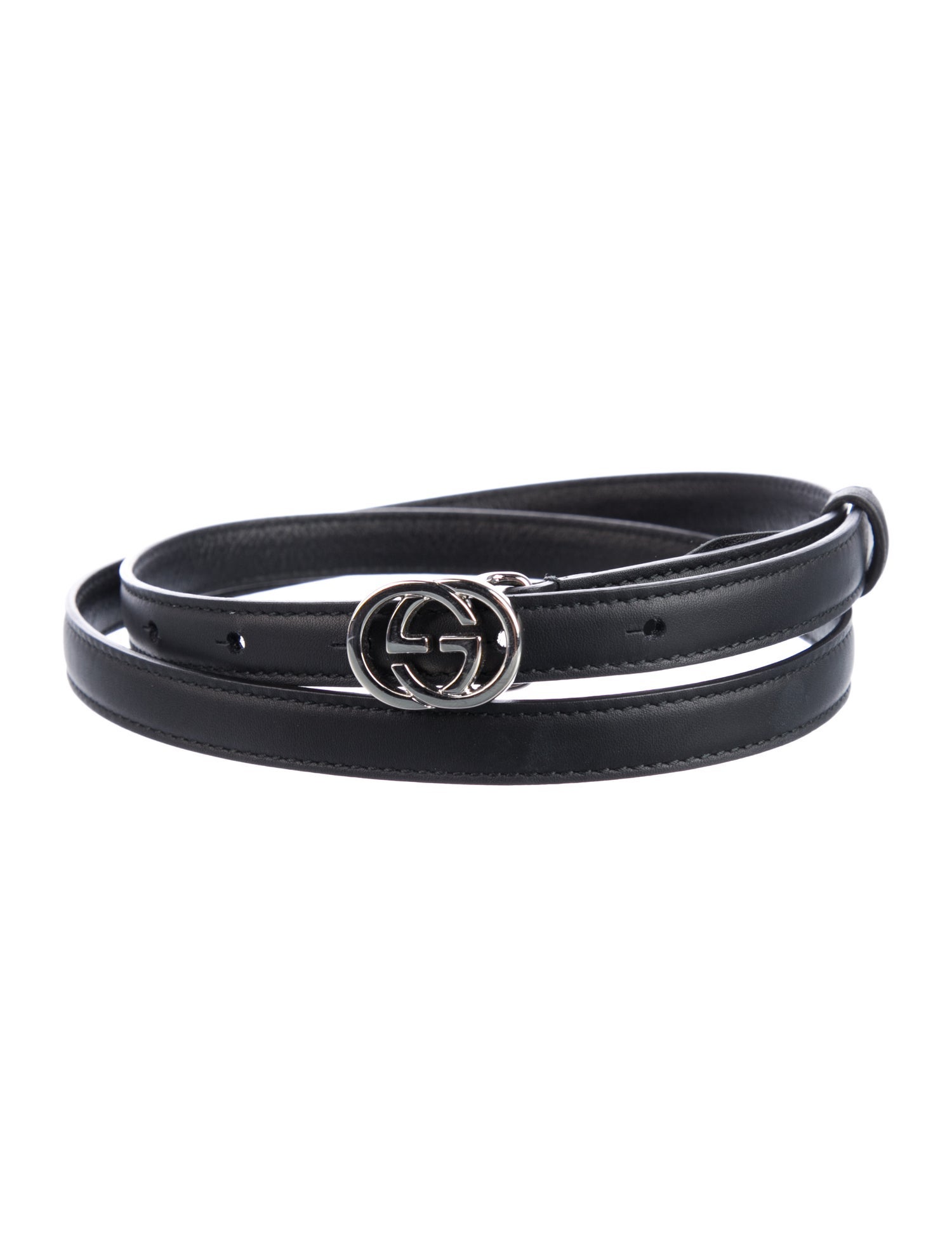 Gucci Interlocking G Logo Skinny Belt