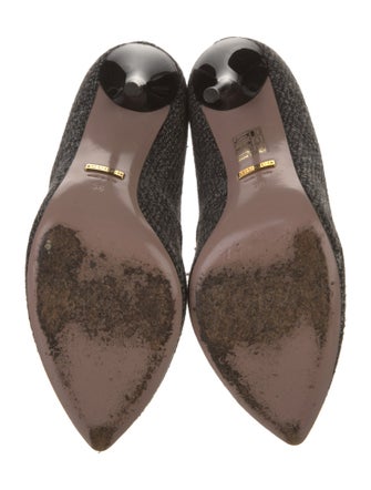 Gucci Felt T-Strap Pumps