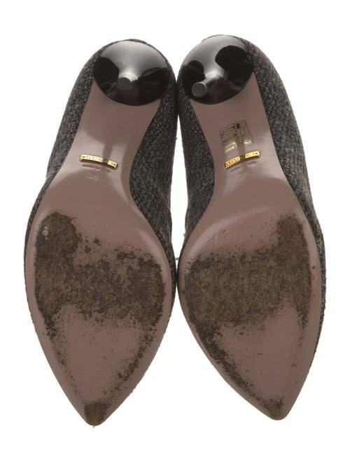 Gucci Felt T-Strap Pumps