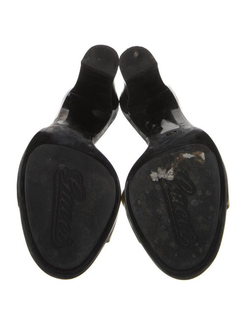 Gucci 1955 Horsebit Accent Patent Leather Slides