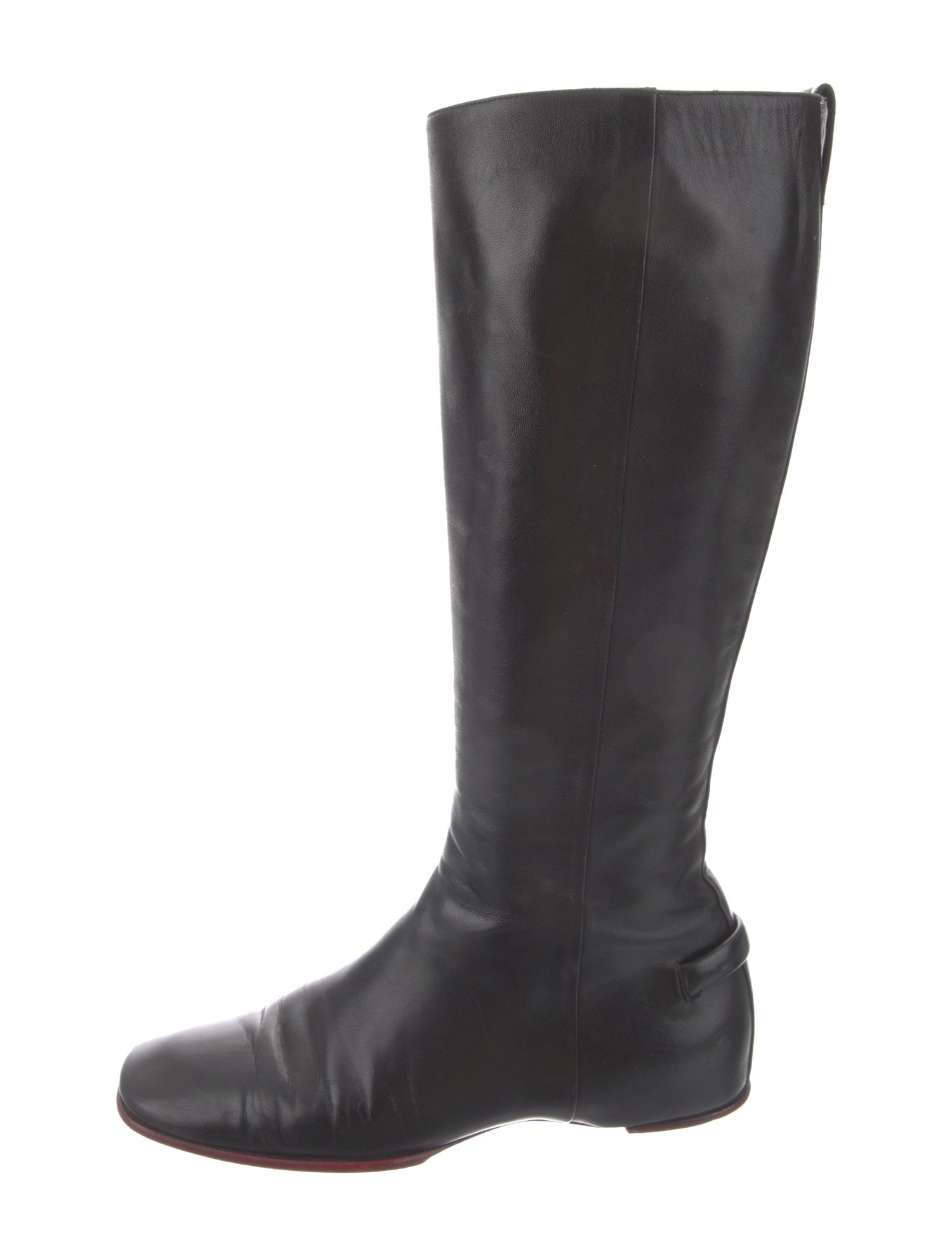 Gucci Interlocking G Horsebit Leather Riding Boots