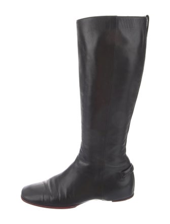 Gucci Interlocking G Horsebit Leather Riding Boots