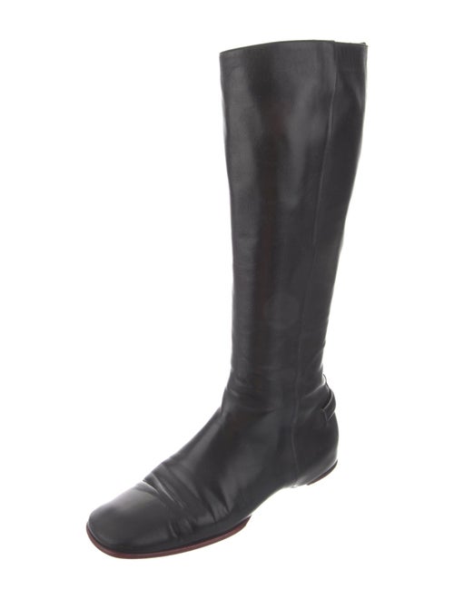 Gucci Interlocking G Horsebit Leather Riding Boots