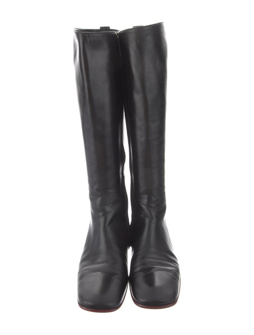 Gucci Interlocking G Horsebit Leather Riding Boots