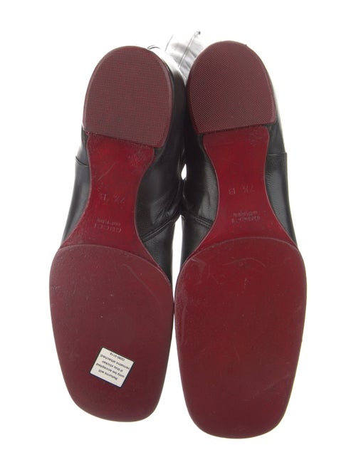 Gucci Interlocking G Horsebit Leather Riding Boots