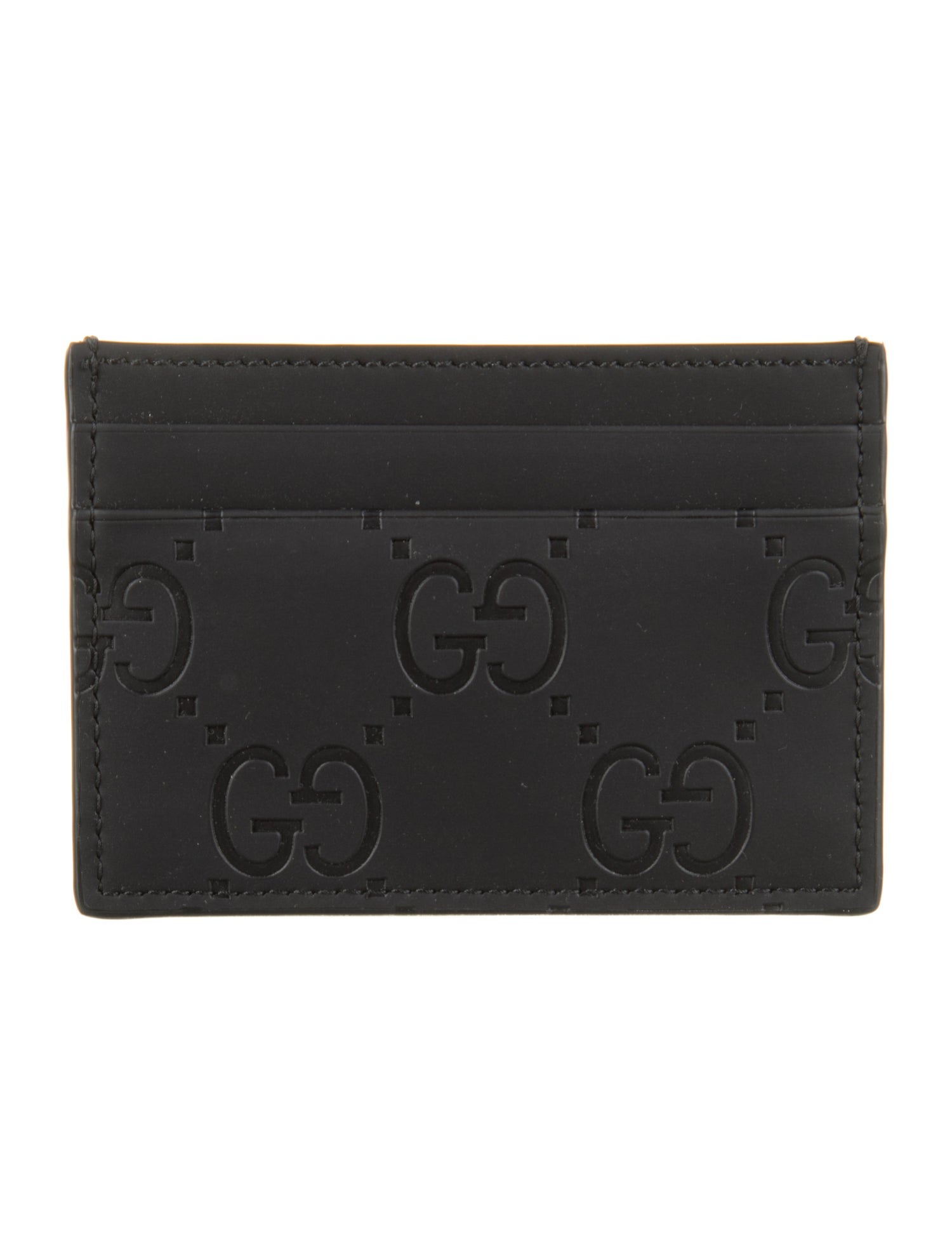 Gucci Rubber-Effect GG Signature Card Holder