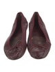 Gucci Interlocking G Logo Leather Ballet Flats