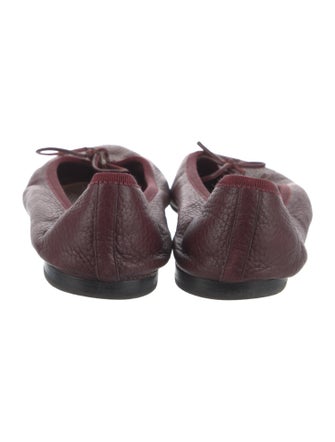 Gucci Interlocking G Logo Leather Ballet Flats