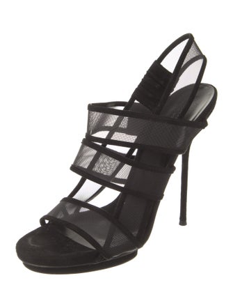 Gucci Mesh Slingback Sandals