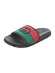 Gucci Web Accent Rubber Slides