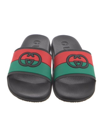 Gucci Web Accent Rubber Slides