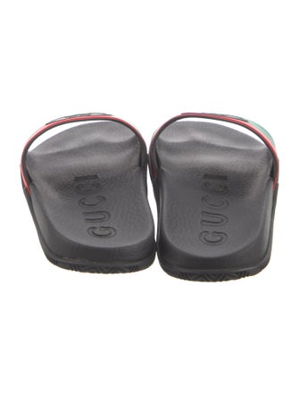 Gucci Web Accent Rubber Slides