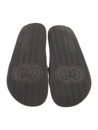 Gucci Web Accent Rubber Slides