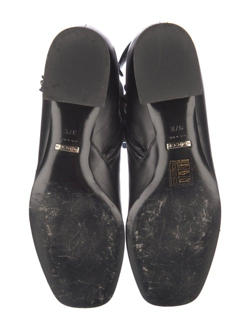 Gucci Chain-Link Accent Leather Moto Boots