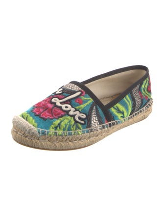 Gucci Canvas Floral Print Espadrilles