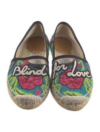 Gucci Canvas Floral Print Espadrilles