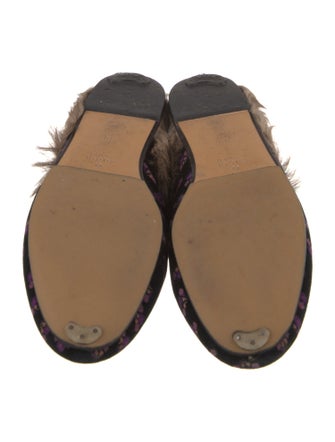 Gucci 1955 Horsebit Accent Velvet Mules
