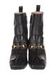 Gucci Horsebit Accent Leather Combat Boots