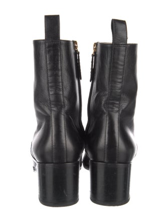 Gucci Horsebit Accent Leather Combat Boots