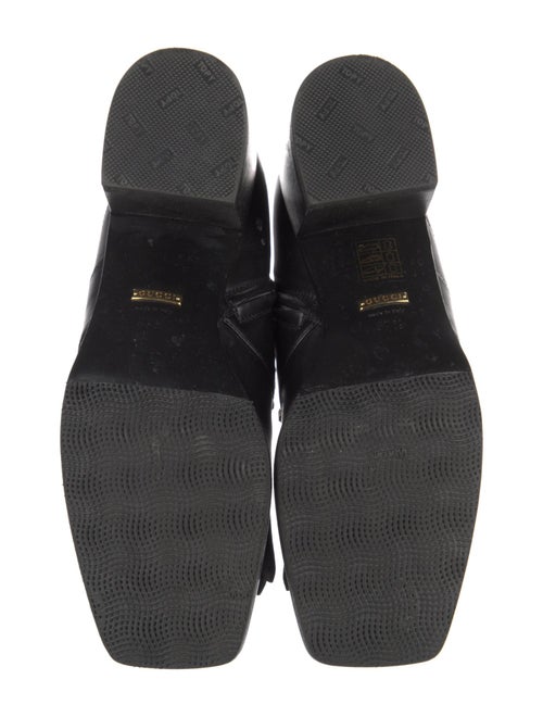 Gucci Horsebit Accent Leather Combat Boots