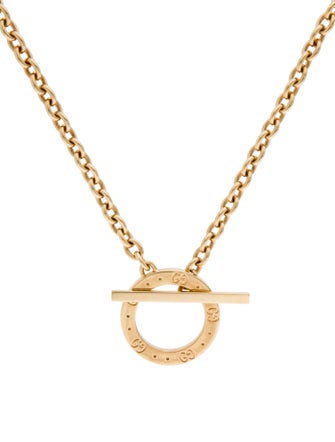 Gucci 18K Icon Toggle Chain Necklace