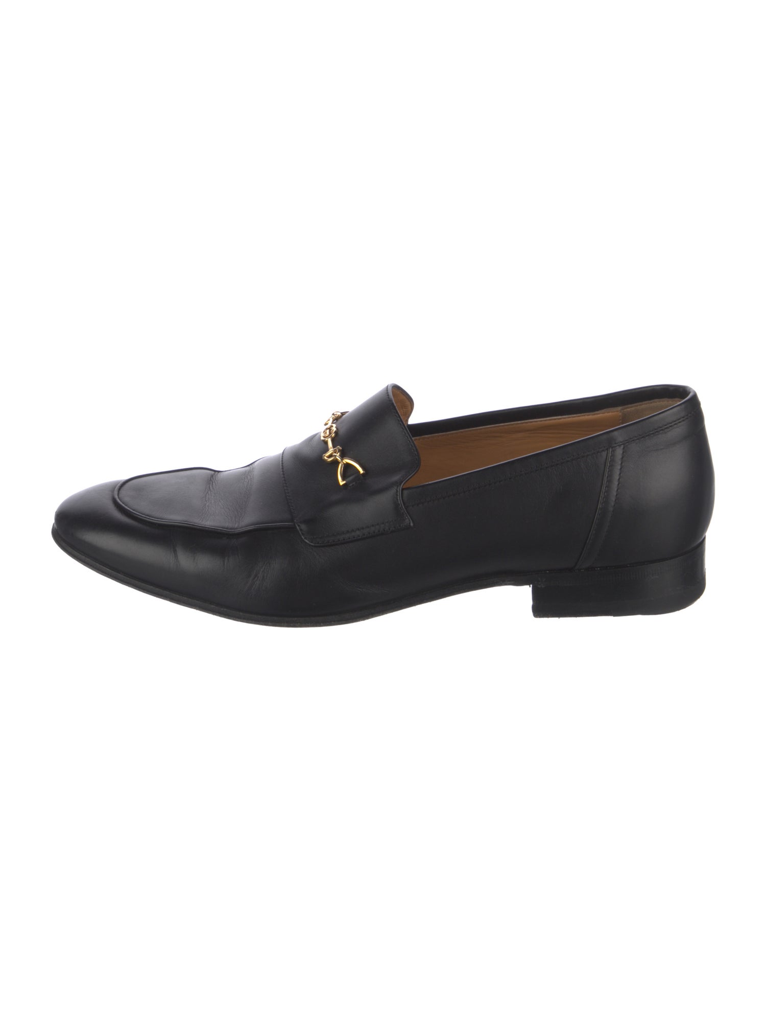 Gucci Interlocking G Horsebit Leather Dress Loafers